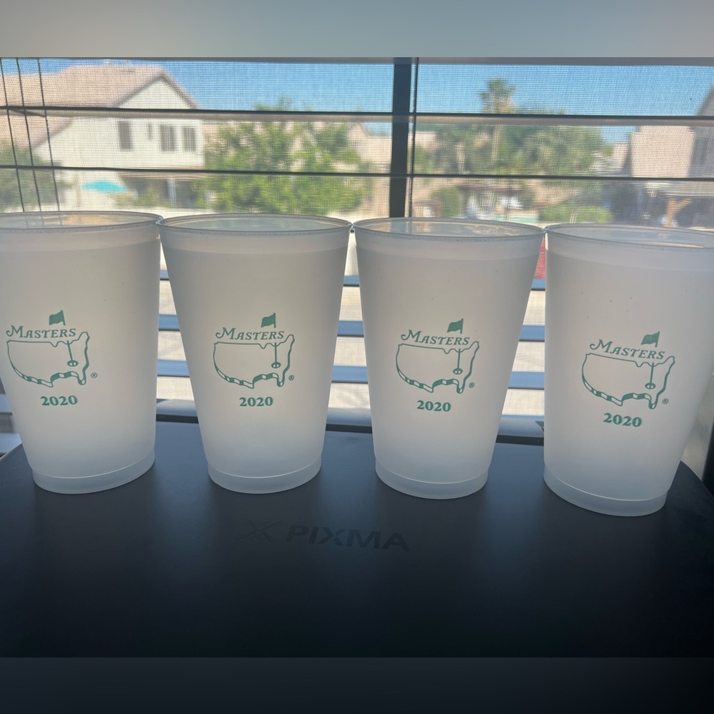 Masters Golf 2020 plastic cups, set of 5